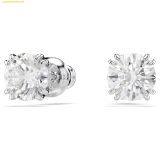  Bông Tai, Khuyên Tai Swarovski Stilla stud earrings Round cut, White, Rhodium plated 5636712 