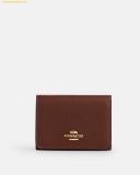  Ví Coach Card Holder Wallet In Signature Canvas CZ034 