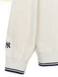  Áo Sweat MLB Sporty Varsity Overfit Collar Man-to-Man NY (Cream) Polo Tay Dài 3AMTV0844-50CRS 