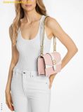  Túi Đeo Chéo Michael Kors Greenwich Small Color-Block Signature Logo Crossbody Bag Powder Blush Multi 35S5GGRC1B 