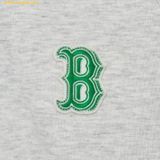  Áo Half-zip MLB Women's Medium Logo Crop Half-Zip Man-to-Man BOS L.Sand 3FMTB0731-43MGL 