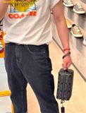  Túi Đeo Chéo Coach Axel Crossbody Signature Canvas Đen Logo 