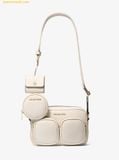  Túi Đeo Chéo Michael Kors Jet Set Medium Leather Crossbody Bag with Case for Apple Airpods Pro® - Cream 