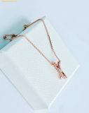  Dây Chuyền Swarovski Hyperbola pendant Mixed cuts, Twist - 5689788, Rose gold 