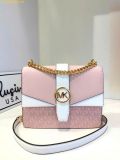  Túi Đeo Chéo Michael Kors Greenwich Small Color-Block Signature Logo Crossbody Bag Powder Blush Multi 35S5GGRC1B 