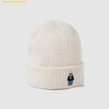  Mũ Len WHOAU Steve Essential Beanie WHHME4901A ivory 