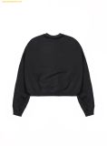  Áo Sweat BADBLOOD Minimal Logo Heavyweight Sweatshirt - Black - w-sweatshirt22-003 