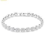  Lắc Tay Swarovski Una Angelic bracelet Round cut, Small, White, Rhodium plated 