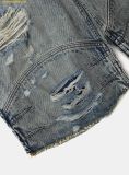  Quần Lửng Badblood Convex Denim Long Bermuda Pants - Light Blue w-srt25-030 Xanh Nhạt 