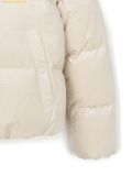  Áo Khoác Phao MLB Women's Diamond Monogram Tonton Velvet Crop Padding NY (D.Cream) 3FDJM1046-50CRD 