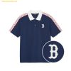 Áo Polo MLB Monogram Partial Pattern Collar T-Shirt BOS (Navy) 3APQM0343-43NYS