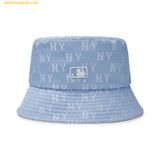  Mũ Bucket MLB Bucket Hat Monogram Series New York Yankees 3AHTM124N-50SBD Xanh 