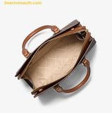  Túi Xách Michael Kors Sheila Medium Logo Satchel 35S3G6HS2B Nâu Logo 