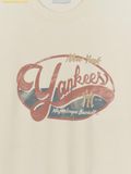  Áo Sweat MLB Varsity Vintage Graphic Man-to-Man New York Yankees 3AMTV1054-50CRS 