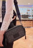 Túi Đeo Chéo Coach Wyatt Crossbody Bag In Signature Canvas With Silver Tone Hardware Black 