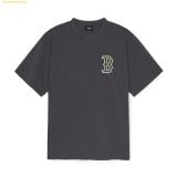 Áo Phông MLB Unisex Boston Red Sox Basic Color Letter Megaover Fit T-Shirt 3ATSB0653-43CGS 