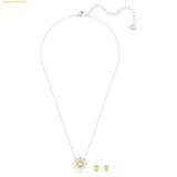  Bộ Dây Chuyền Và Lắc Tay Swarovski Idyllia set Mixed cuts, Sun, Yellow, Mixed metal finish 5616267 
