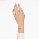  Vòng Tay, Lắc Tay Swarovski Luna bangle Moon, White, Rhodium plated 5666175 