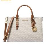 Túi Đeo Chéo Michael Kors MK Sally 2-in-1 Medium Logo Satchel 30S3GYDS8B Trắng Logo 