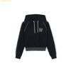 Áo Hoodie MLB Women's Sporty Varsity Banded Crop Hoodie NY (Black) 3FHDV0344-50BKS