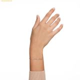  Lắc Tay Swarovski Remix Collection strand Round cut, White, 18K rose gold finish 5664055 