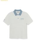  Áo Polo MLB Basic Small Letter Comfortable Fit Collared T-shirt New York Yankees 3APQB0263-50IVS Ivory 
