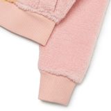  Áo Khoác Lông MLB Women's Heart Crop Fleece Jumper B (L.Coral) 3FFDH0126-43COL 