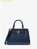 Túi Đeo Chéo Michael Kors Reed Small Pebbled Leather Satchel Navy