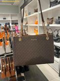  Túi Tote Michael Kors Soho Medium Signature Logo Tote Bag Brown 