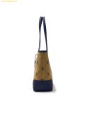  Túi MLB Korea Dia Mono Jacquard Large Tote Bag Boston Red Sox Beige 3AORL014N-43BGL Màu Nâu 