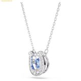  Dây Chuyền Swarovski Symbolica pendant Round cut, Pavé, Horse shoe, Blue, Rhodium plated 5746562 