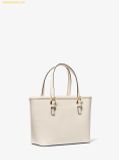  Túi Tote Mini Michael Kors Jet Set Travel Extra-Small Saffiano Leather Top-Zip Tote Bag 35T9GTVT0L Trắng 