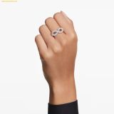  Nhẫn Swarovski Hyperbola cocktail ring Infinity, White, Rhodium plated 5679694 