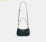  Túi Đeo Vai Coach Teri Shoulder Bag With Quilting Dark Teal CDP32 