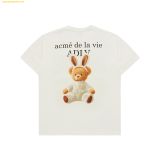  Áo Phông ADLV Rabbit Bear Doll Logo Short Sleeve T-Shirt Trắng 