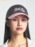 Mũ Lưỡi Trai MLB Varsity Vintage Cursive Colorblock Unstructured Ball Cap BOS (Charcoal Grey) 3ACPVL74N-43CGS 