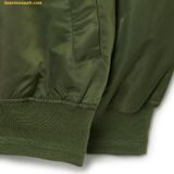  Áo Khoác gió MLB Basic Nylon Padded Flight Jacket BOS (Khaki) 3AJPB0331-43KAS Xanh Olive 