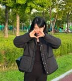  Áo Khoác Phao WHOAU Steve Corduroy Quilting Jacket WHJJC4911F Màu Đen 