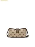  Túi Đeo Chéo MLB Monogram JQD Mini Crossbody Bag New York Yankees Beige 7ACRM096N-50BGS 