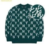  Áo Sweat Len MLB Classic Monogram Overfit Sweater Pullover NY (D.Green) 3AKPM0126-50GND 