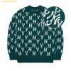 Áo Sweat Len MLB Classic Monogram Overfit Sweater Pullover NY (D.Green) 3AKPM0126-50GND