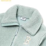  Áo Khoác Lông MLB Basic Stand Neck Mega Logo Soft Dumble Fleece Jumper Boston Red Sox 3AJPF3016-43MTL 