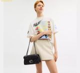  Túi Đeo Chéo Coach Tabby Shoulder Bag 26 With Pillow Quilting Black CP150 