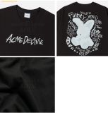  Áo Phông ADLV Doodle Rabbit Short Sleeve T-Shirt Đen 