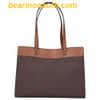  Túi Tote Michael Kors Jet Set Travel Large Signature Logo Pocket Tote Bag Brown 