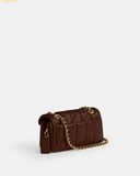  Túi Đeo Vai Coach Tabby 20 Quilted Chain Shoulder Bag CP149 Nâu Chocolate 