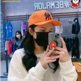  Mũ Bóng Chày MLB Monogram Nylon Jacquard Structure Ball 3ACPM021N-50ORS Màu Cam 