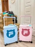  Vali Kéo FILA Pink Bear Cabin 20 Inch Luggage - Sky Blue 