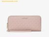  Ví Dài Michael Kors Jet Set Travel Large Signature Logo Continental Wristlet 35R4GTVT3V Powder Blush 