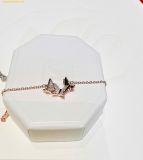  Bông Tai , Khuyên Tai Swarovski Idyllia Lilia necklace Butterfly, White, Rose gold-tone plated 5636422 
